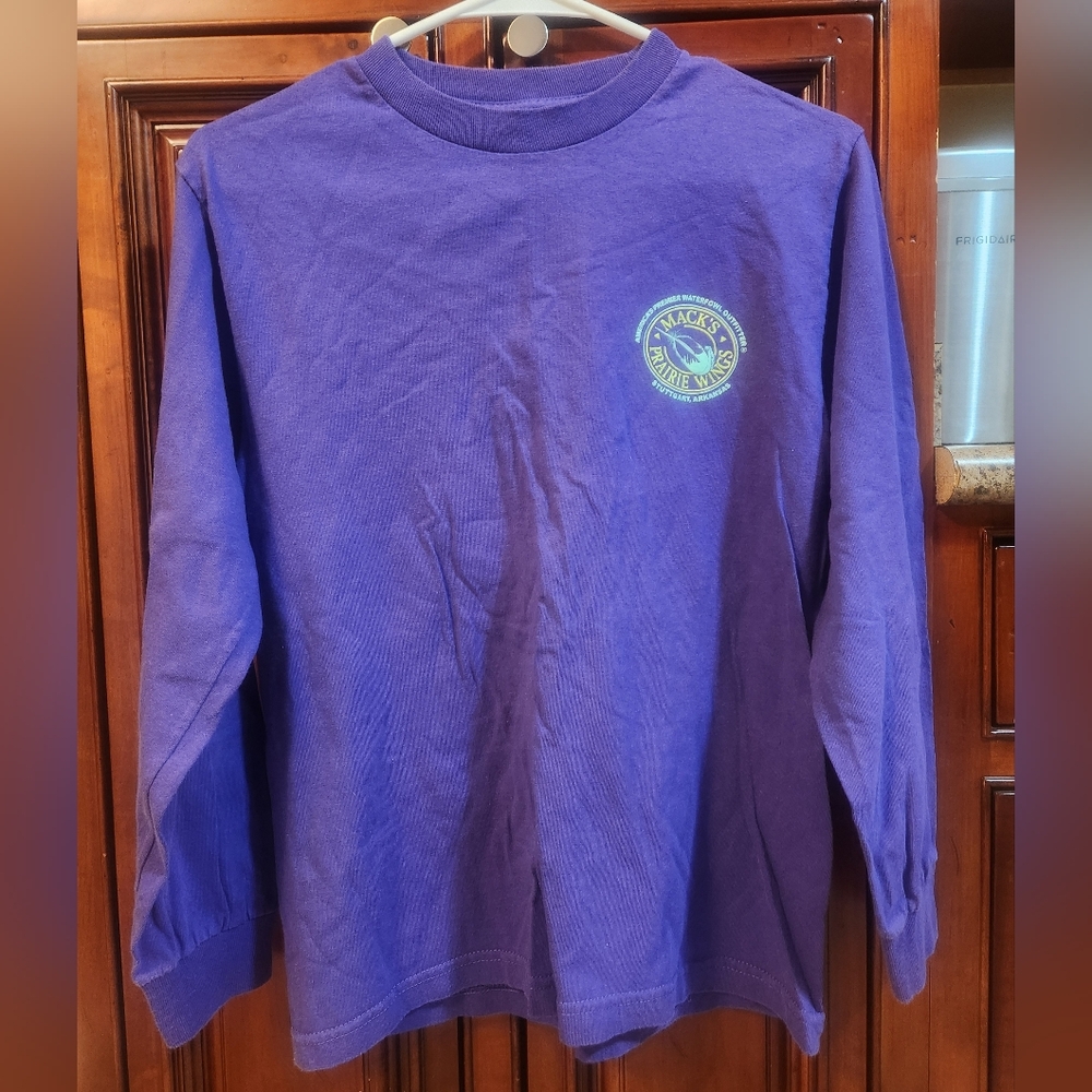 Mack's Prairie Wings Purple Womens Long Sleeve Shirt